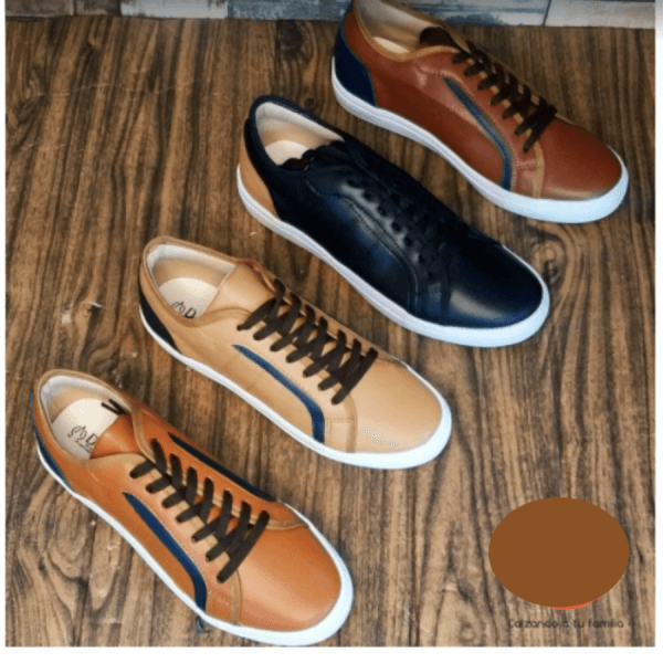 Elegant Tennis Shoes for Man, Available in Beige, Camel, Brown and Black